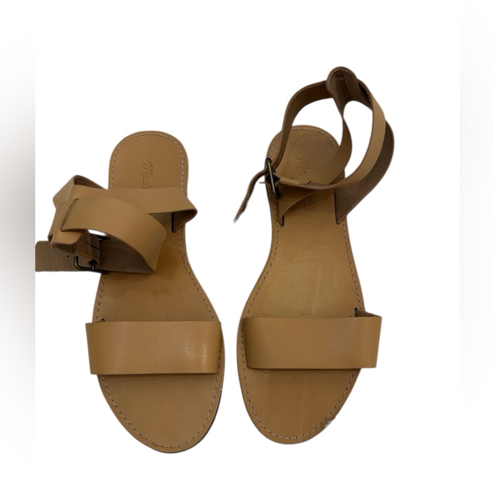 Madewell Tan Leather Strap Sandals • Women’s Size 9 • Pre-Loved - Picture 2 of 6